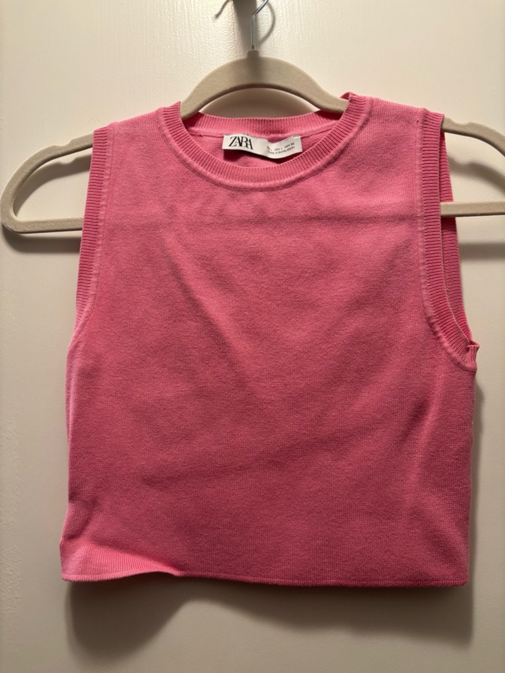 ZARA Pink Sleeveless Top